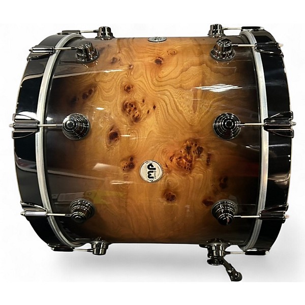 Used DW 4 Piece SSC Collector's Series Exotic Maple VLT Quick Candy Burst Mappa Burl Drum Kit