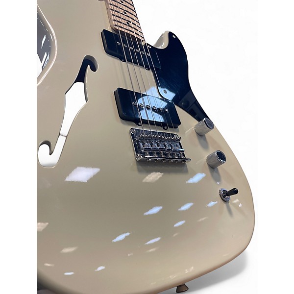 Used Squier Vintage Modified 72 Thinline Telecaster Alpine White Hollow Body Electric Guitar