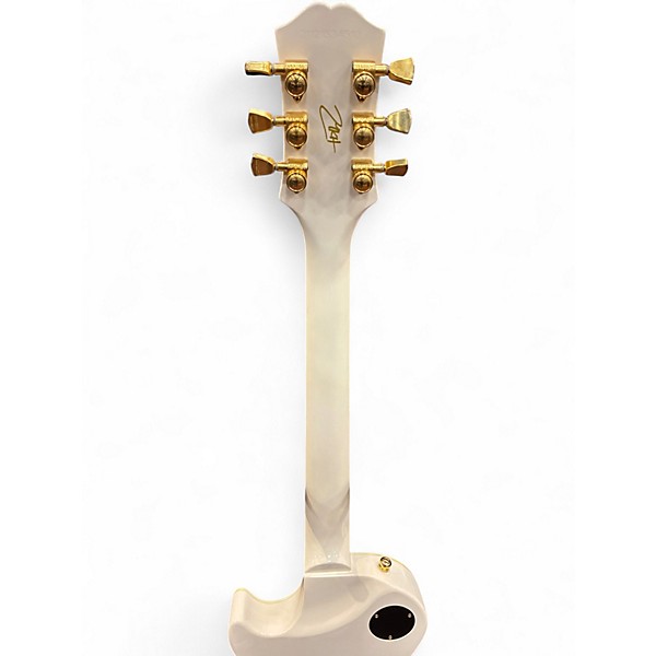 Used Epiphone MATT HEAFY LESPAUL CUSTOM White Solid Body Electric Guitar