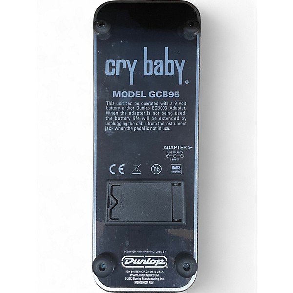 Used 2020s Dunlop Original Cry Baby Wah Effect Pedal