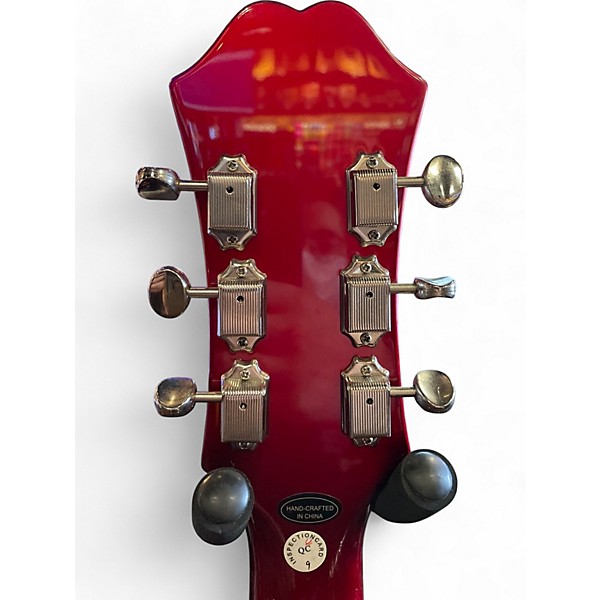 Used 2022 Epiphone Riviera Candy Apple Red Hollow Body Electric Guitar