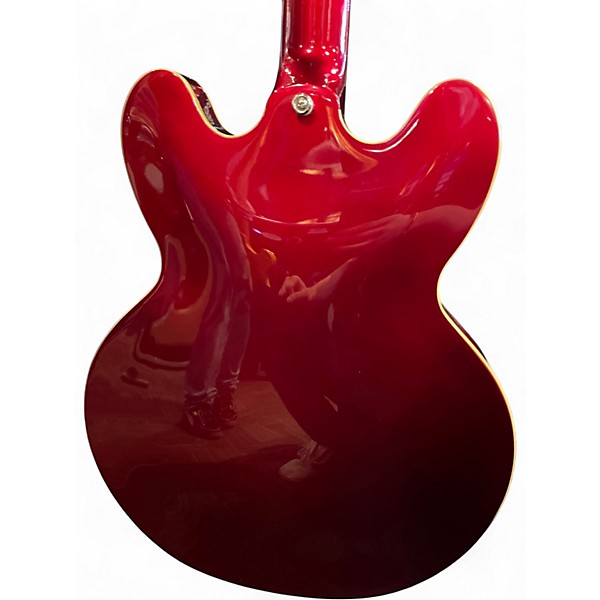 Used 2022 Epiphone Riviera Candy Apple Red Hollow Body Electric Guitar