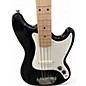 Used Squier Bronco Black Electric Bass Guitar