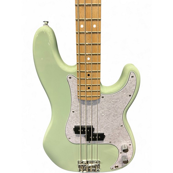 Used Squier Precision Bass Seafoam Green Electric Bass Guitar