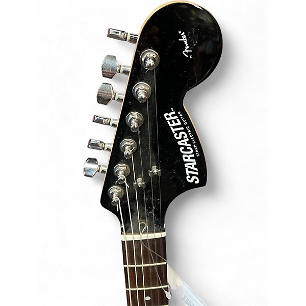 Used Fender Starcaster Black Solid Body Electric Guitar