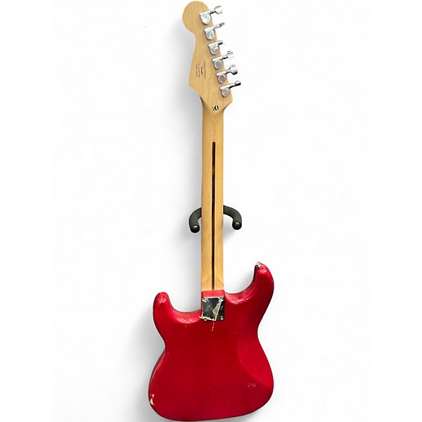 Used Squier Stratocaster  Sparkling Red Solid Body Electric Guitar