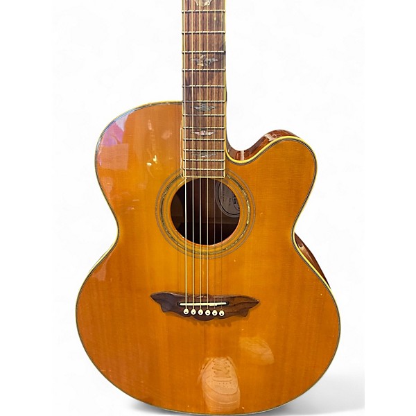 Vintage 1990s Washburn J-28 SCE Natural Acoustic Guitar