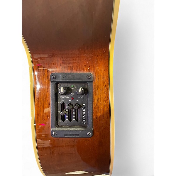 Vintage 1990s Washburn J-28 SCE Natural Acoustic Guitar