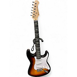 Used Donner STANDARD STRATOCASTER 2 Tone Sunburst Solid Body Electric Guitar