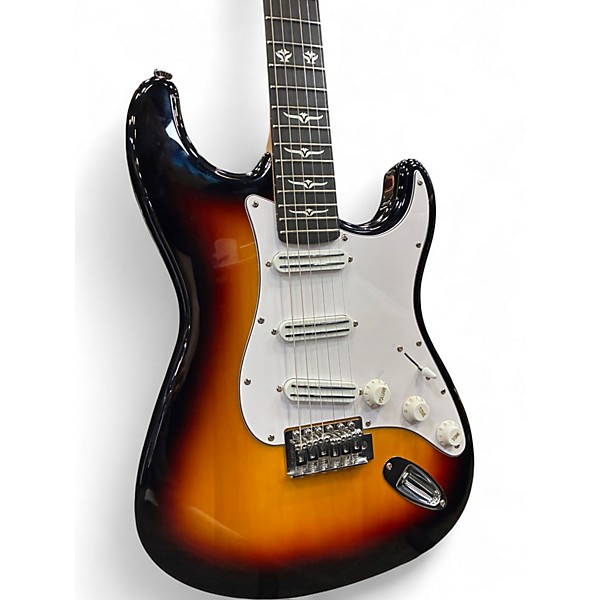 Used Donner STANDARD STRATOCASTER 2 Tone Sunburst Solid Body Electric Guitar