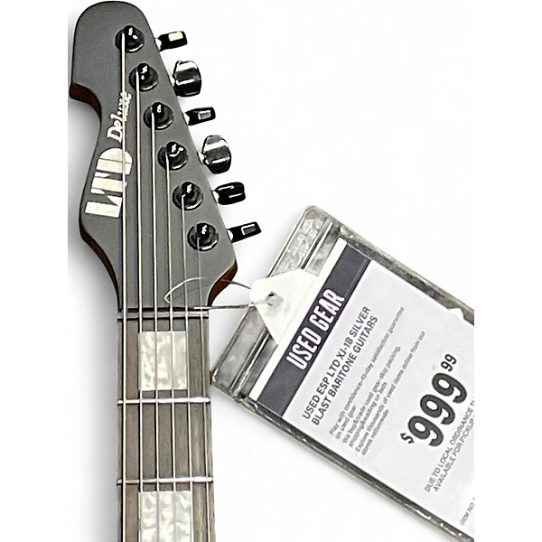 Used ESP LTD XJ-1B SILVER BLAST Baritone Guitars