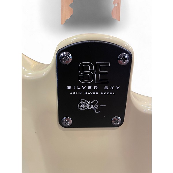 Used PRS SE Silver Sky John Mayer Left Handed Moon White Electric Guitar