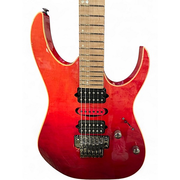 Used Ibanez RG6PCMLTD Sunset Red Gradiation Solid Body Electric Guitar
