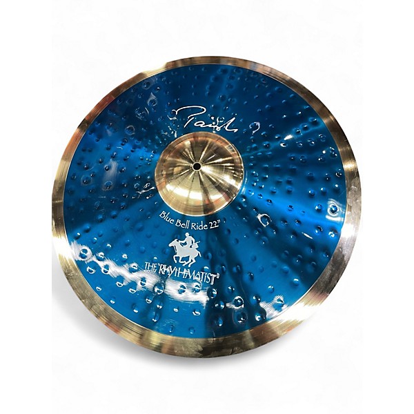 Used Paiste 22in STEWART COPELAND SIGNATURE BLUE BELL RIDE Cymbal