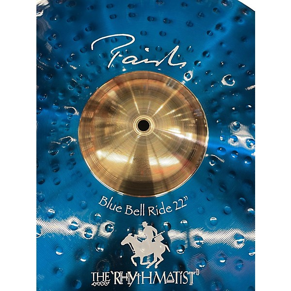 Used Paiste 22in STEWART COPELAND SIGNATURE BLUE BELL RIDE Cymbal