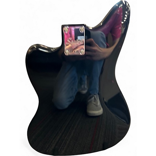 Used Squier Affinity Jaguar Black Electric Bass Guitar