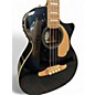 Used Fender Kingman 4-String BLACK N GOLD Acoustic Bass Guitar