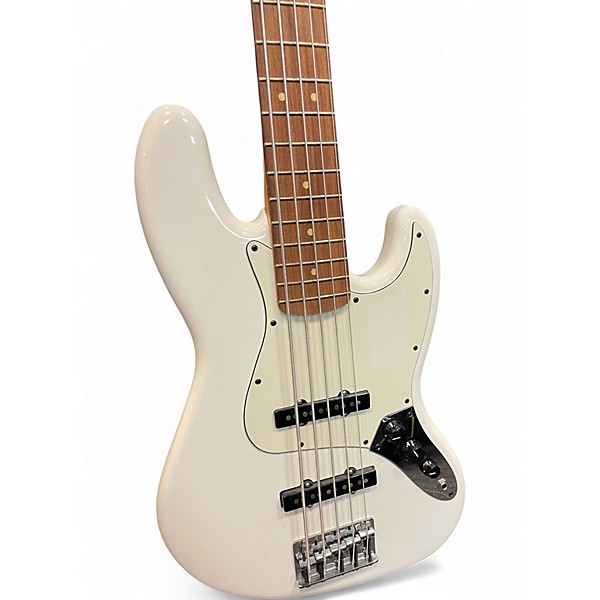 Used Fender Player Jazz Bass V WHITE Electric Bass Guitar