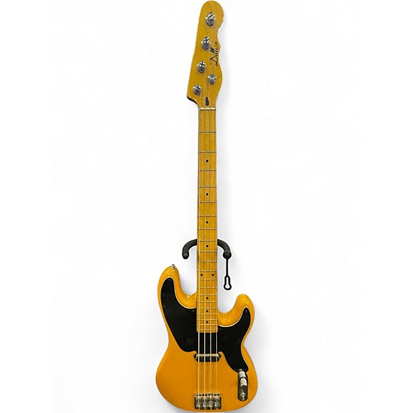 Used Dillion Tele-Bass Butterscotch Blonde Electric Bass Guitar