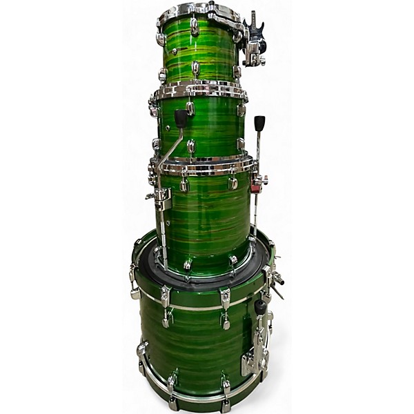 Used TAMA 4 Piece STARCLASSIC WALNUT/BIRCH SHAMROCK OYSTER Drum Kit