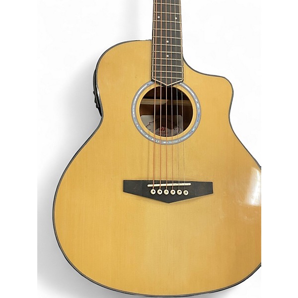 Used Vangoa Vj100E Natural Acoustic Electric Guitar