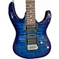 Used Ibanez GRX70QA Trans Blue Solid Body Electric Guitar thumbnail
