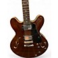 Used Crestline 335 Copy Walnut Hollow Body Electric Guitar