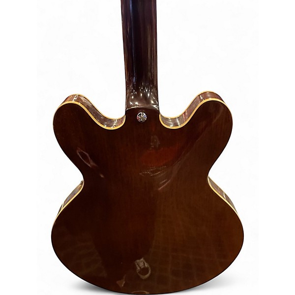 Used Crestline 335 Copy Walnut Hollow Body Electric Guitar
