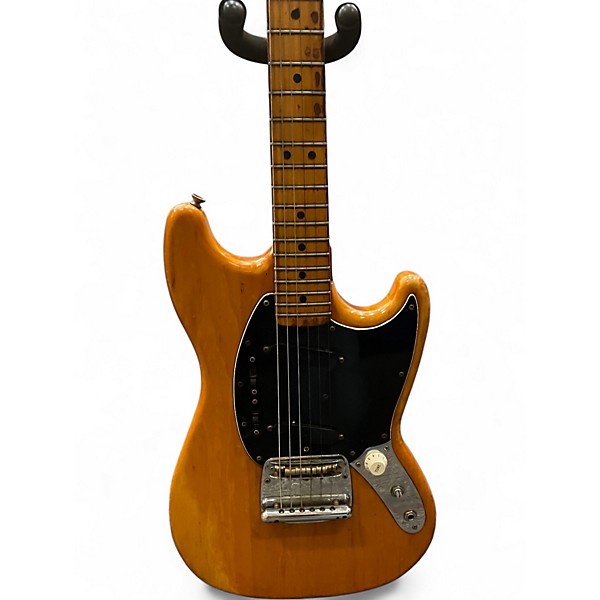 Vintage 1978 Fender Mustang Natural Solid Body Electric Guitar