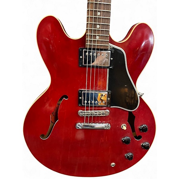Used 2008 Gibson ES335 Trans Red Hollow Body Electric Guitar