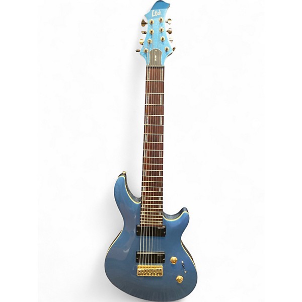 Used ESP LTD Javier Reyes JR208 Pelham Blue Solid Body Electric Guitar