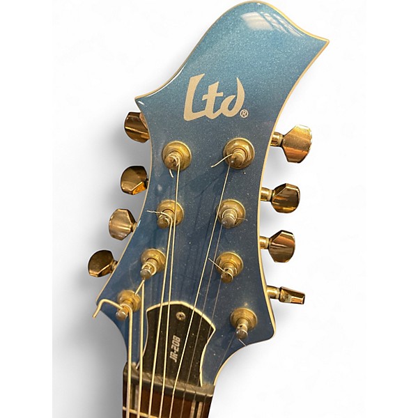 Used ESP LTD Javier Reyes JR208 Pelham Blue Solid Body Electric Guitar