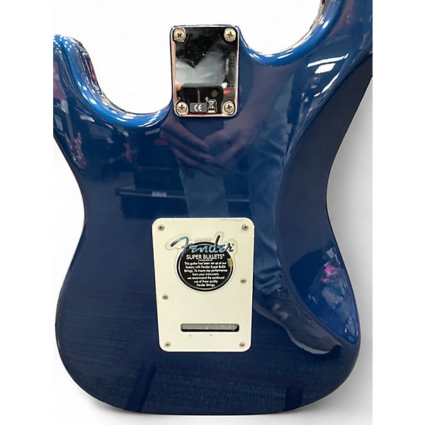 Used Fender Standard Stratocaster HSS COBRA BLUE Solid Body Electric Guitar