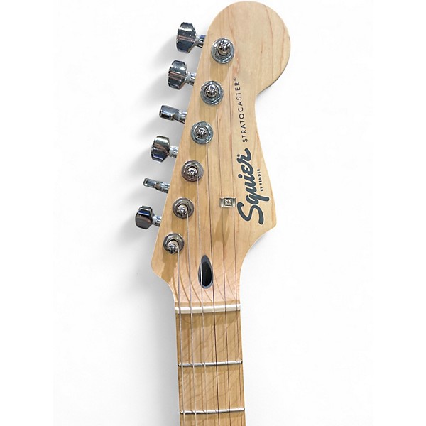 Used Squier SONIC STRATOCASTER Black Solid Body Electric Guitar