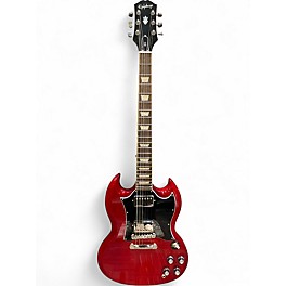 Used Epiphone SG Cherry Solid Body Electric Guitar