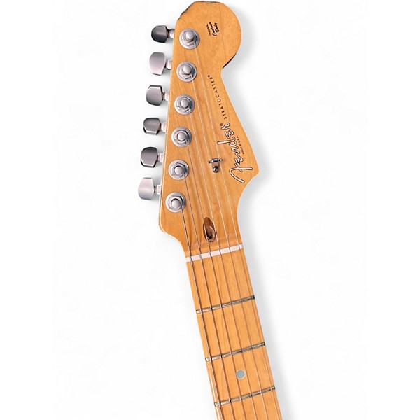 Used Fender American Standard Stratocaster Black Solid Body Electric Guitar