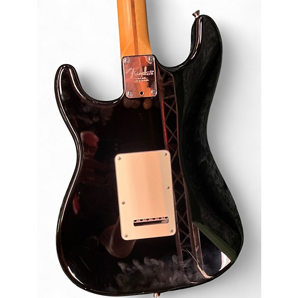 Used Fender American Standard Stratocaster Black Solid Body Electric Guitar