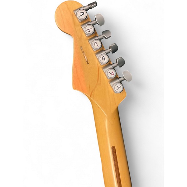 Used Fender American Standard Stratocaster Black Solid Body Electric Guitar