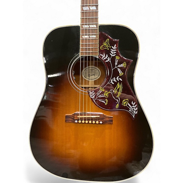 Used 2019 Gibson Hummingbird Tobacco Burst Acoustic Electric Guitar