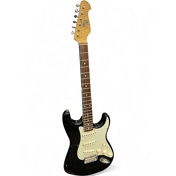 Used Mario Guitars Model S Black Medium Relic Solid Body Electric Guitar