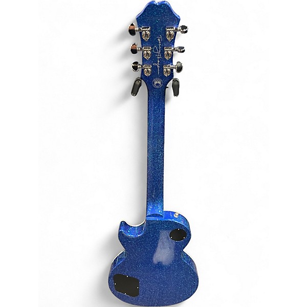 Used Epiphone Tommy Thayer Les Paul Standard Blue Sparkle Solid Body Electric Guitar