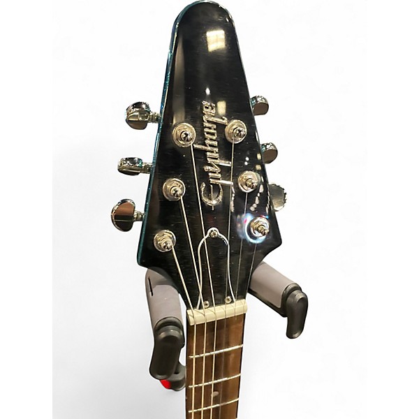 Used Epiphone Flying V Brunswick Blue Solid Body Electric Guitar