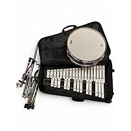 Used Pearl 13in Snare and Bell Kit Silver Drum