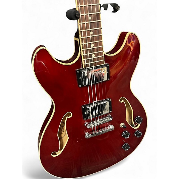 Used Ibanez AS73 Artcore Trans Red Hollow Body Electric Guitar