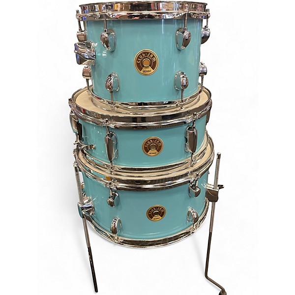 Used TAMA 4 Piece CLUB JAM AQUA BLUE Drum Kit