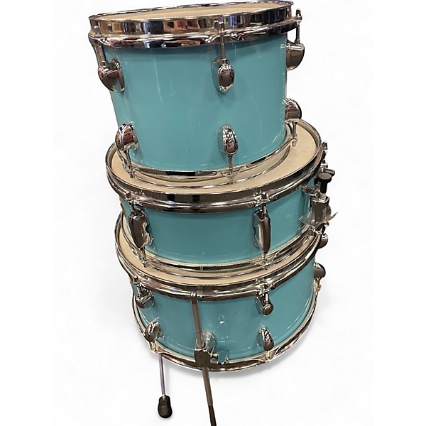 Used TAMA 4 Piece CLUB JAM AQUA BLUE Drum Kit