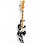 Used Fender Geddy Lee Signature Jazz Bass Black and White Electric Bass Guitar thumbnail