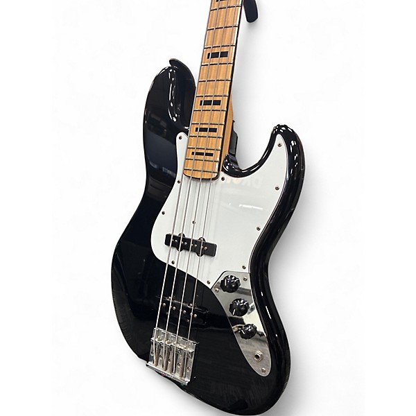 Used Fender Geddy Lee Signature Jazz Bass Black and White Electric Bass Guitar