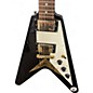 Used Epiphone 1958 Korina Flying V Black Solid Body Electric Guitar