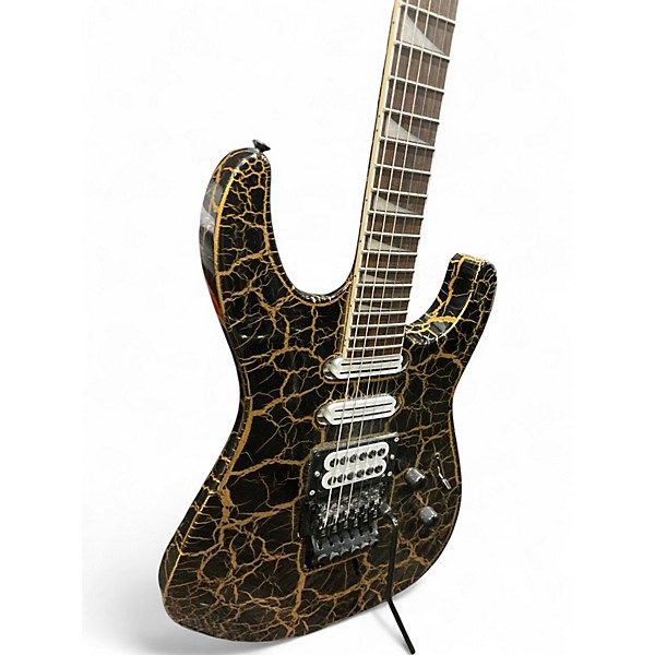 Used Jackson Soloist SL3 Black and Gold Solid Body Electric Guitar